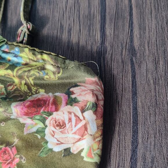 Coquette Camisole Cami All Over Print Cropped Roses Flowers Romantic XS/S - Picture 4 of 5